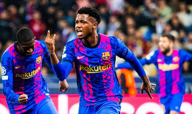 فاتي القناص يمنح الانتصار لبرشلونة في دوري أبطال أوروبا