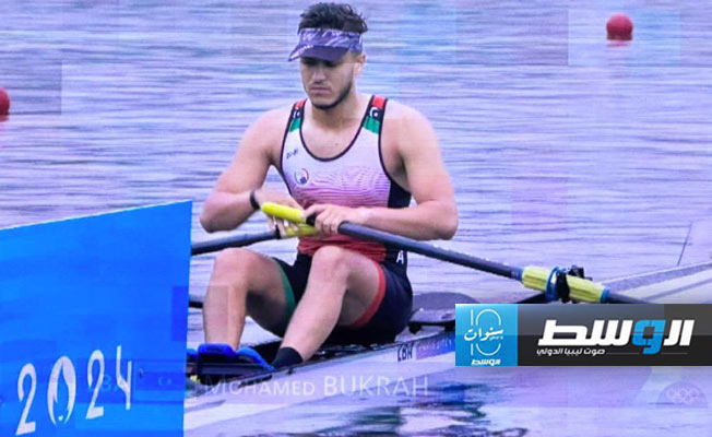 بطل التجديف الليبي محمد بكرة يختتم مشاركته في الأولمبياد بالمركز 31