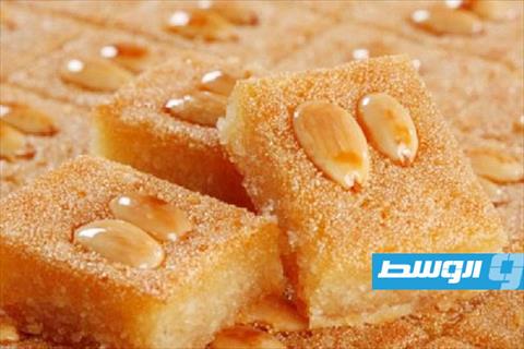 بسبوسة شامية بالسميد