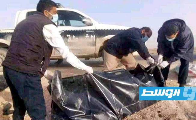 انتشال جثة مجهولة من منطقة 51 جنوب بني وليد