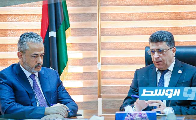 «شكشك» و«بن قدارة» يناقشان ملف ديون مؤسسة النفط وأزمة «ليركو»