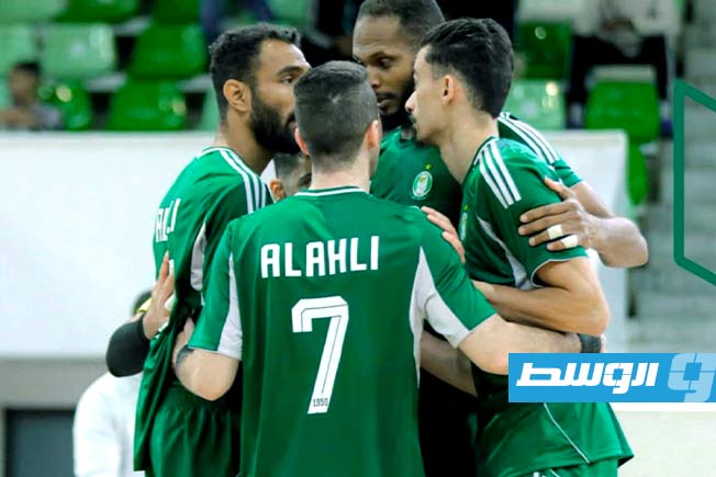 فوز الهلال والاتحاد والأهلي طرابلس فى الدوري الليبي للكرة الطائرة