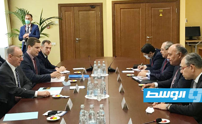 سامح شكري يبحث في روسيا خروج القوات الأجنبية من ليبيا