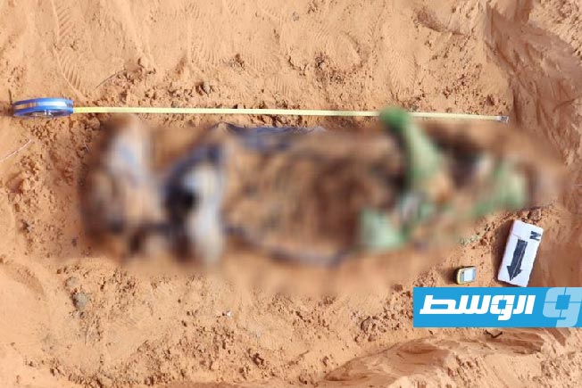 انتشال جثمان مجهول الهوية في ترهونة
