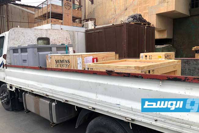 وصول قطع غيار لمحطة كهرباء السرير