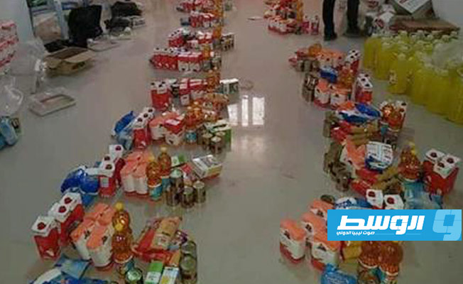 توزيع مساعدات غذائية على الأسر المحتاجة في يفرن