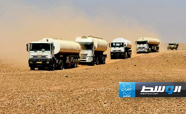 «اللواء 444» يحبط تهريب قافلة وقود وسط الصحراء