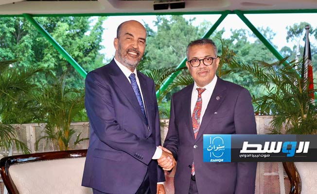 الكوني يطلب دعم منظمة الصحة في تقديم الخدمات الطبية للنازحين من دول الجوار