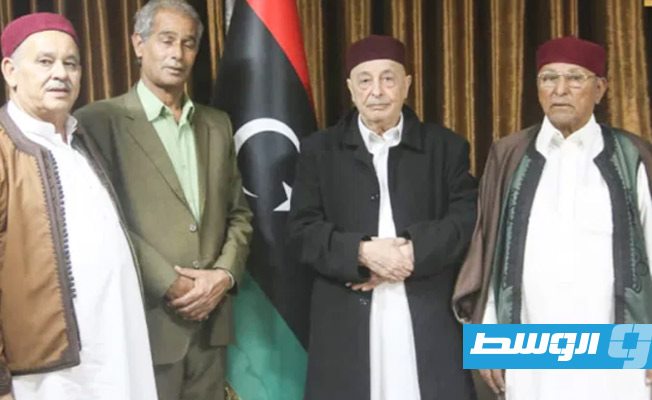عقيلة يلتقي أعيان وحكماء المرج والمجلس الاستشاري لقبيلة البراغيث