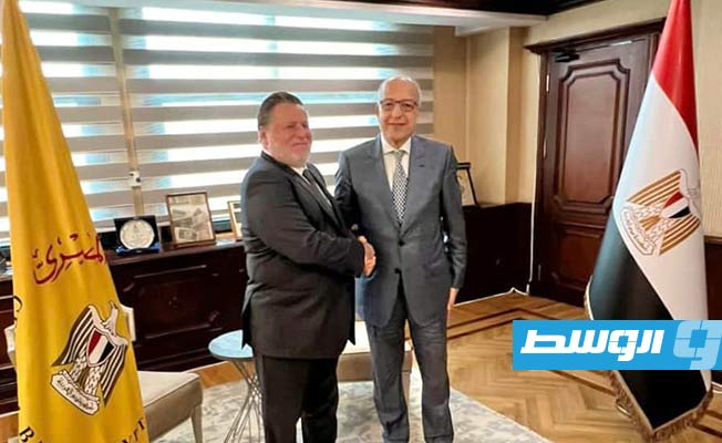 الكبير يبحث مع نظيره المصري ملف تحويلات العمالة المصرية في ليبيا