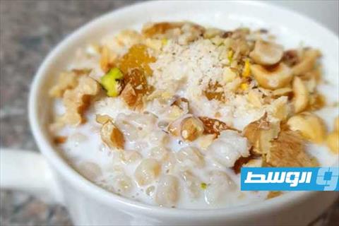 بليلة بالفانيليا والمكسرات