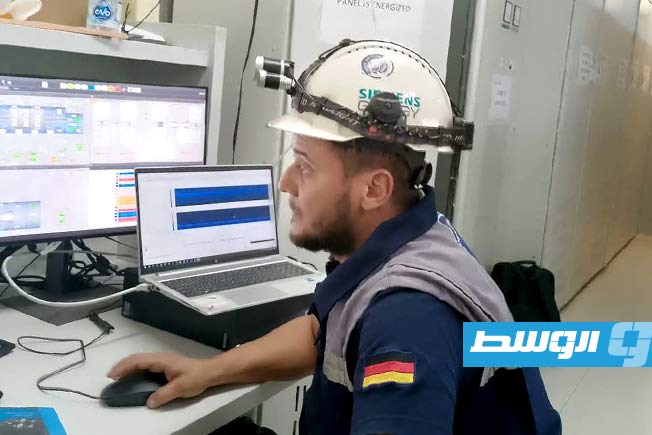 دخول الوحدة الغازية الأولى بمحطة السرير على شبكة الكهرباء