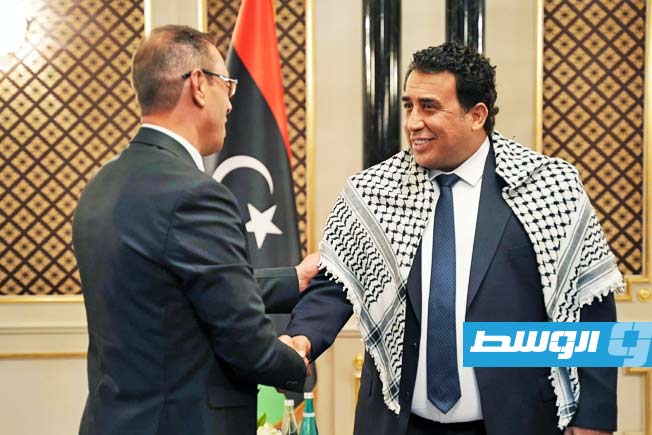 المنفي يعتمد أوراق محمد رحال سفيرًا لفلسطين لدى ليبيا