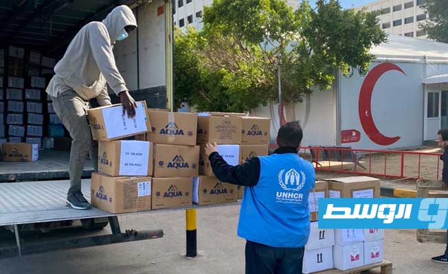 مفوضية اللاجئين تقدم مساعدات طبية لطرابلس وتاجوراء