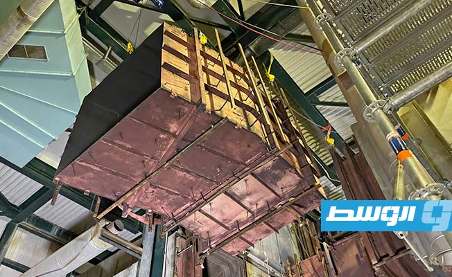 بدء أعمال الصيانة للوحدة الثالثة بمحطة كهرباء الخمس البخارية