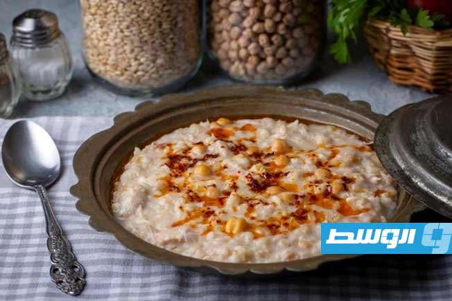 الجريش الأبيض بالدجاج