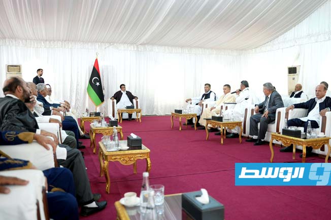 المنفي يناقش المصالحة والقضايا الاجتماعية مع وفد زليتن