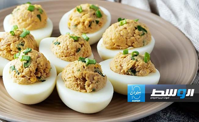 دحي بالتونة والخضار