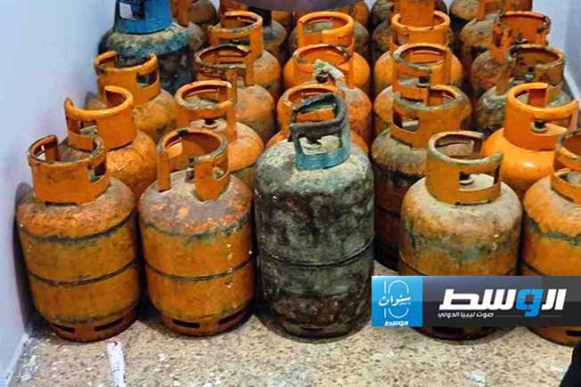 مصادرة أسطوانات غاز قبل بيعها في السوق السوداء بالبيضاء