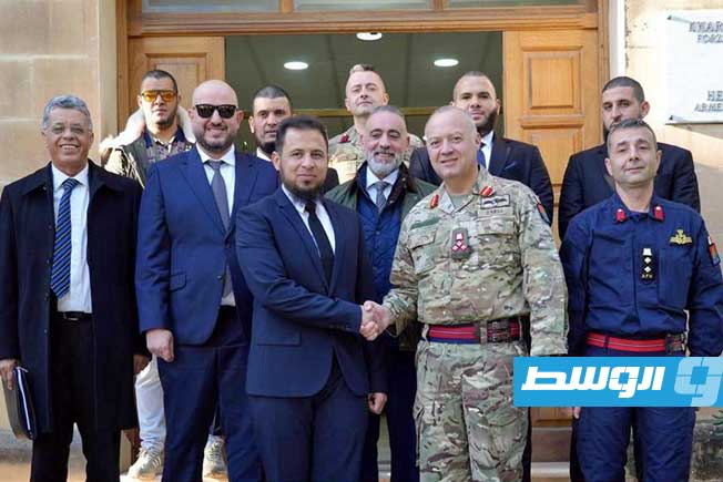 GNU Intelligence Director Mahmoud Hamza discusses strengthening security cooperation with Malta during official visit to Valletta