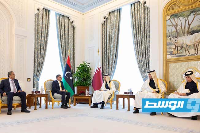 رئيس وزراء قطر «مغردًا»: أجريت حوارًا مثمرًا مع الدبيبة