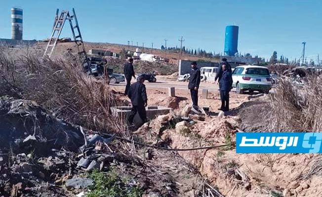 ضبط المعتدين على نقطة سقاية بالنهر الصناعي في زليتن
