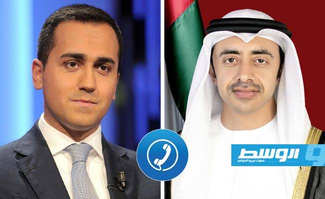 دي مايو وبن زايد يناقشان الوضع في ليبيا