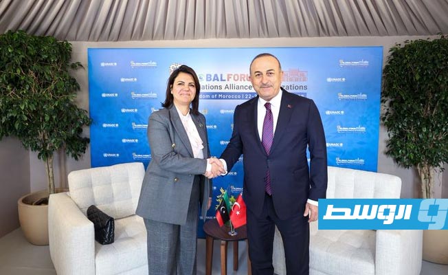 المنقوش وتشاووش أوغلو يبحثان بالمغرب دعم جهود تعزيز الاستقرار والانتخابات