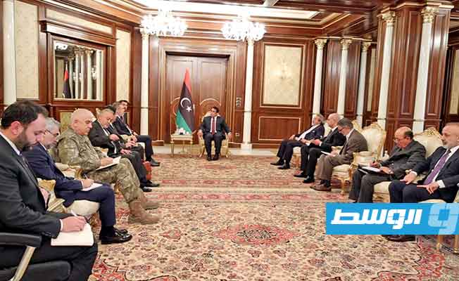 المنفي يستقبل رئيس جهاز المخابرات التركية