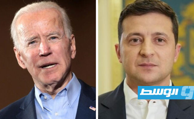 الرئيس الأوكراني يبحث مع نظيره الأميركي العقوبات على روسيا والمساعدة العسكرية