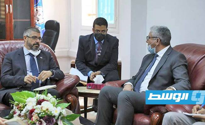 باشاغا يبحث مع السفير الأوروبي التعاون في قضايا الهجرة ومكافحة الإرهاب والجريمة المنظمة والتدريب