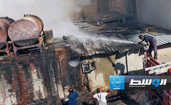 السيطرة على حريقين بمصحة في غوط الشعال والجامعة المفتوحة في جنزور