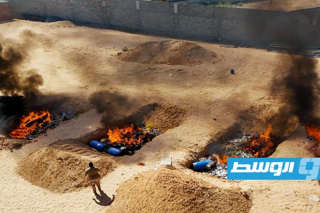 «العمليات المشتركة» تعدم 2.2 مليون قرص مخدر في منطقة الكراريم