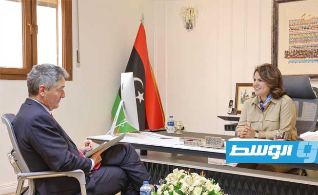 سفير ألمانيا للمنقوش: الانتخابات الحل الأمثل للخروج من الأزمة في ليبيا