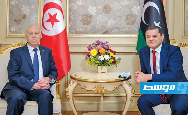 الدبيبة يلتقي قيس سعيد في طرابلس