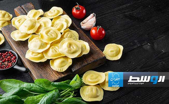 رافيولي السبانخ والريكوتا