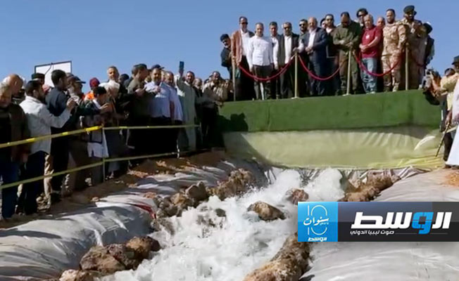 عودة مياه النهر الصناعي إلى العربان بعد انقطاع 13 عاما