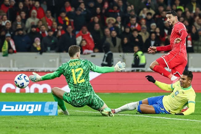تونس تتعادل مع البرازيل وديًا في مباراة جماهيرية بفرنسا