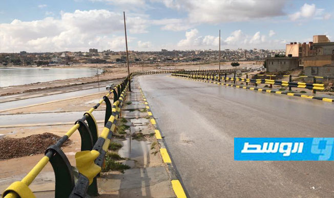 إعادة افتتاح كوبري وسط المدينة في طبرق بعد صيانته بمجهودات ذاتية