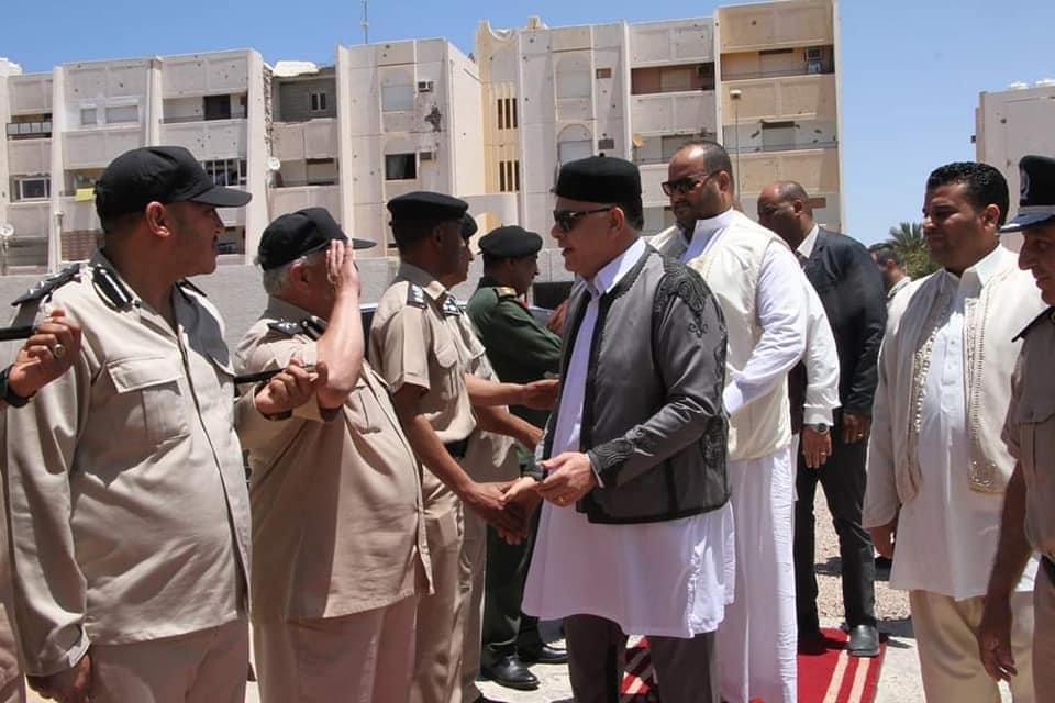 في أول زيارة لسرت.. وزير «داخلية الوحدة الوطنية»: لا بد من التكاتف ليعم الأمن والأمان