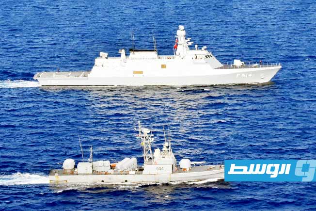 بالصور: تدريبات بحرية ليبية - تركية