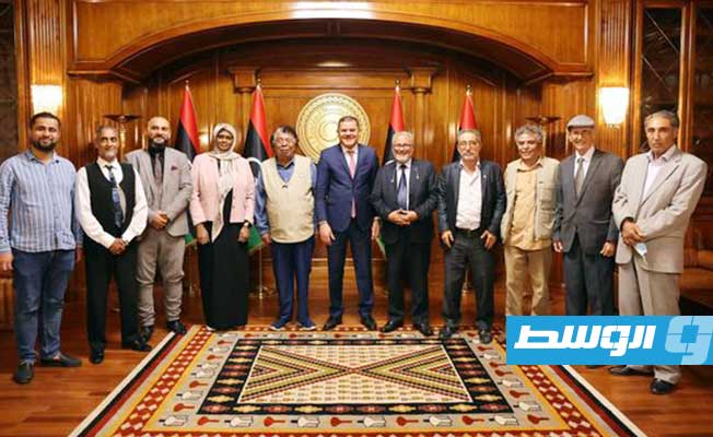 الدبيبة يلتقي عددا من الفنانين عن المنطقة الشرقية