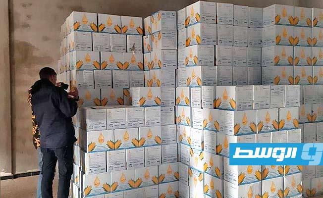 «جنائي بنغازي» يضبط مخزنا لجمعية استهلاكية وهمية به سلع مدعومة بغرض المضاربة