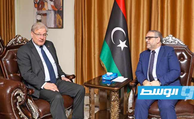 المشري يبحث مع نورلاند إحاطة باتيلي والتعديل الدستوري
