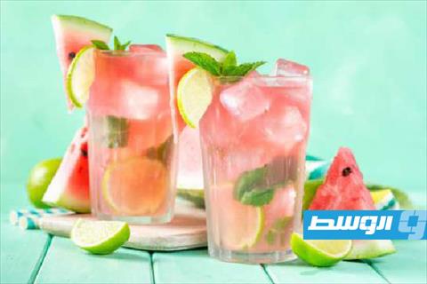 عصير بطيخ بالليمون والنعناع