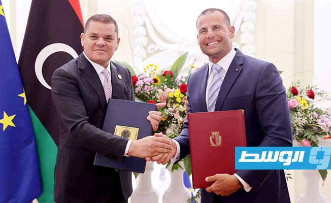 الدبيبة يوقع اتفاقيتي تعاون مع رئيس وزراء مالطا