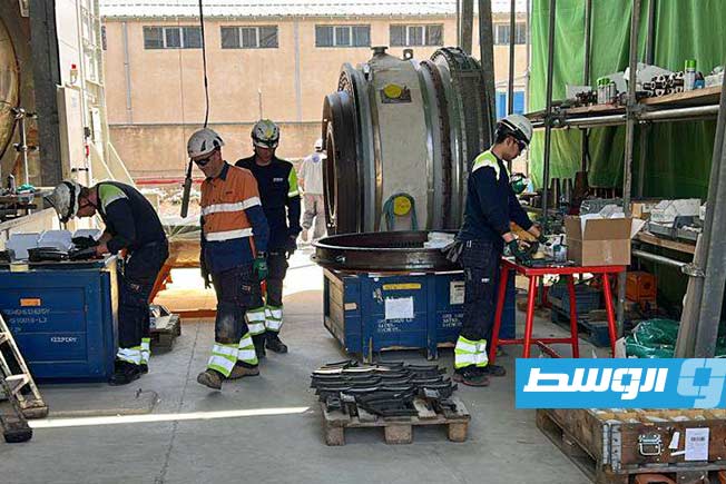 بدء تركيب الوحدة الغازية الثالثة بمحطة كهرباء الزهراء
