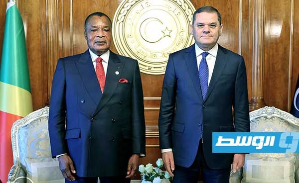 رئيس الكونغو برازافيل يطلب من الدبيبة تشجيع الأطراف الليبية للتوقيع على ميثاق المصالحة