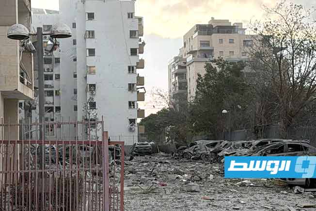 شاهد.. سقوط صاروخ إيراني على بئر السبع