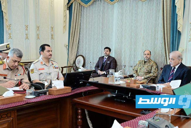 صدام حفتر يبحث مع رئيس وزراء باكستان تعزيز التعاون بين البلدين